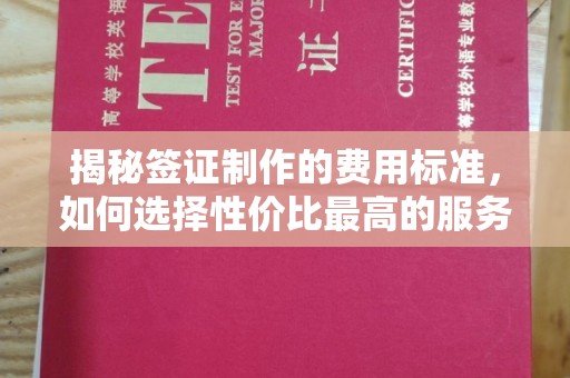 望奎揭秘签证制作的费用标准，如何选择性价比最高的服务？