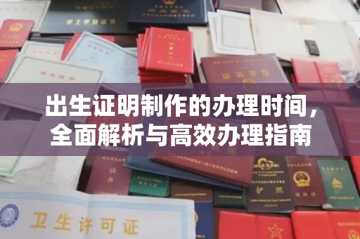 望奎出生证明制作的办理时间，全面解析与高效办理指南