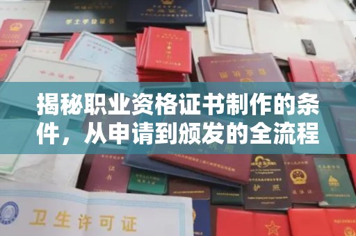 望奎揭秘职业资格证书制作的条件，从申请到颁发的全流程解析