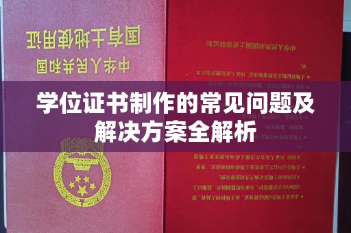 望奎学位证书制作的常见问题及解决方案全解析